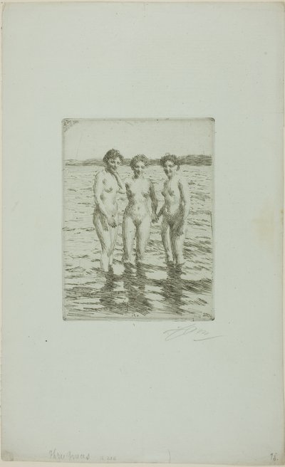 Die drei Grazien von Anders Leonard Zorn