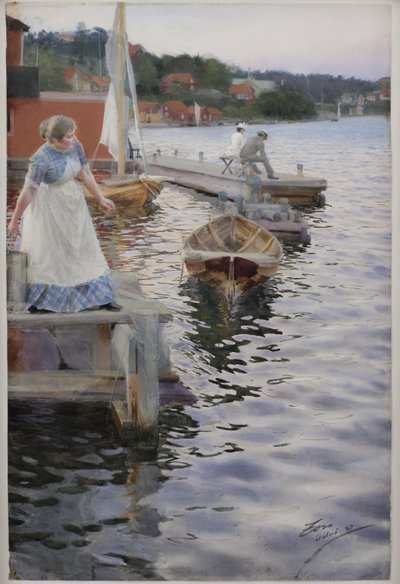 Wellen schlagen von Anders Leonard Zorn
