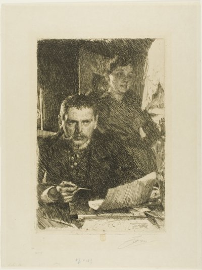 Zorn und seine Frau von Anders Leonard Zorn