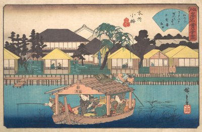 Honjo Komme Ogura-an, ca. 1840 von Ando Hiroshige