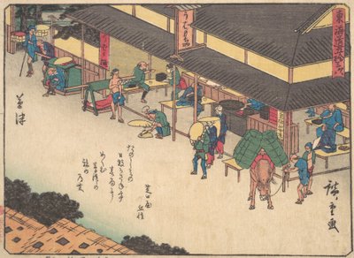 Kusatsu, ca. 1838 von Ando Hiroshige