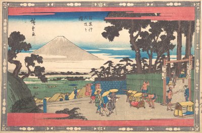 Meguro Gionin Zaka von Ando Hiroshige
