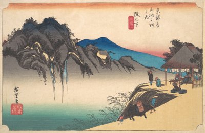 Saka-no-shita, Fude-sute Mine, ca. 1834 von Ando Hiroshige