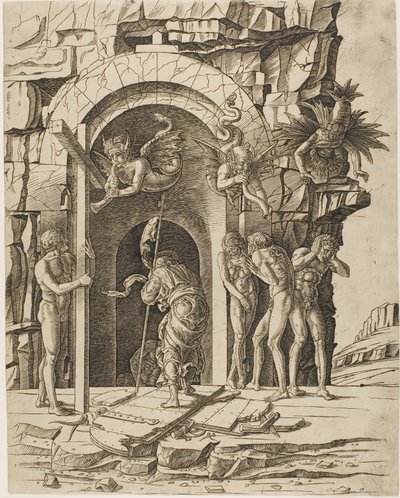 Abstieg in die Vorhölle von Andrea Mantegna