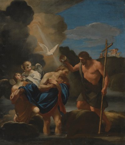 Die Taufe Christi von Andrea Sacchi