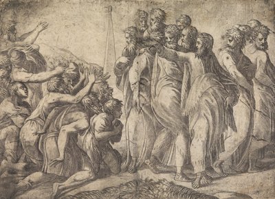 Christus heilt die Aussätzigen, ca. 1545 von Andrea Schiavone