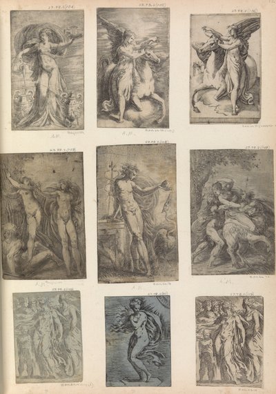 Herkules, Nessus entführt Deianira, ca. 1540 von Andrea Schiavone