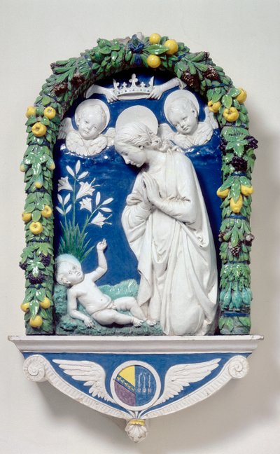 Madonna der Lilien von Andrea Della Robbia