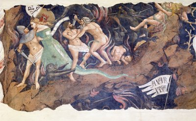 Triumph des Todes (Detail) von Andrea di Cione Orcagna