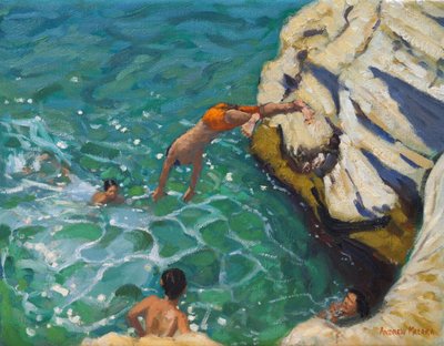 Tauchen und Schwimmen, Skiathos, 2016 von Andrew Macara