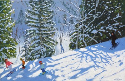 Skifahren von Courchevel nach La Tania von Andrew Macara