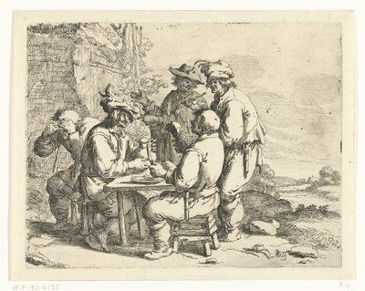 Betrunkene Bauern an einem Tisch von Andries Both
