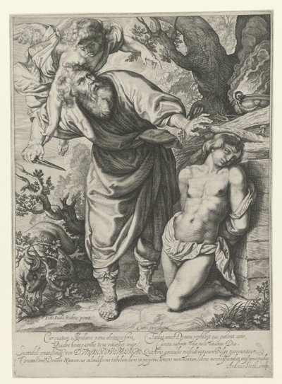 Opferung Isaaks von Andries Jacobsz. Stock