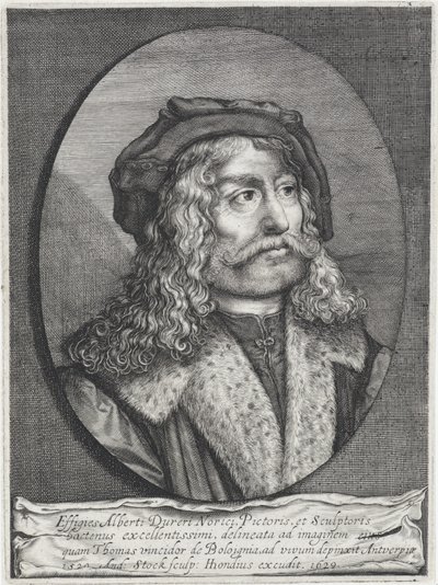 Porträt von Albrecht Dürer von Andries Jacobsz. Stock