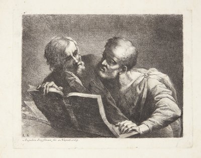 Die zwei alten Studenten von Angelica Kauffmann