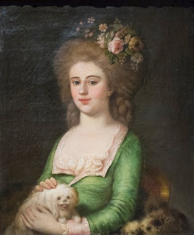 Porträt von Teresa Campori von Angelo Crescimbeni