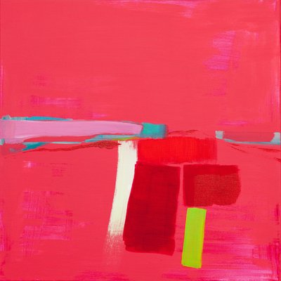 Rosa Landschaft, 2014 von Angie Kenber