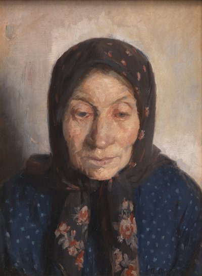 Die Frau eines alten Fischers von Anna Ancher