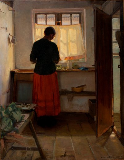 Das Mädchen in der Küche von Anna Ancher