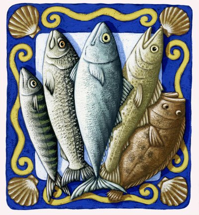 Frischer Fisch, 2014 von Annalisa Morrocco