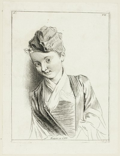 Frauenkopf von Anne Claude Philippe Caylus