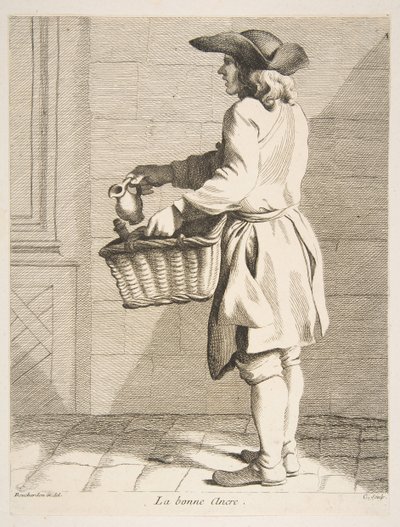 Tintenverkäufer, 1746 von Anne Claude Philippe de Caylus