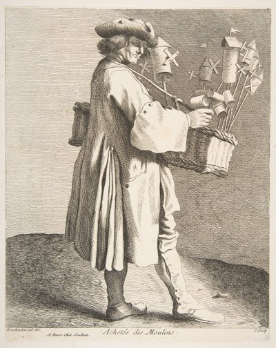 Kreiselverkäufer, 1742 von Anne Claude Philippe de Caylus