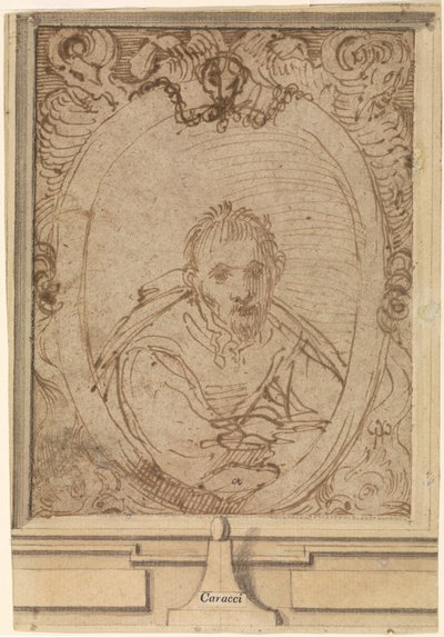 Selbstporträt von Annibale Carracci