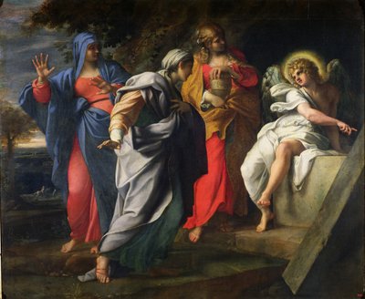 Die heiligen Frauen am Grab Christi, ca. 1597-8 von Annibale Carracci