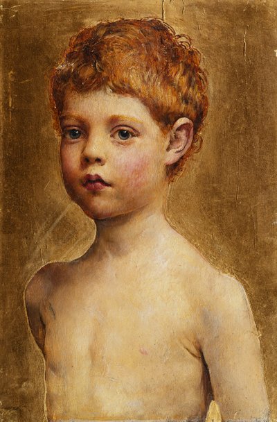 Porträt eines Jungen von Annie Louisa Swynnerton