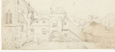 Innenhof eines Schlosses von Anonymous