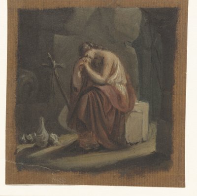 Büßende Maria Magdalena von Anonymous