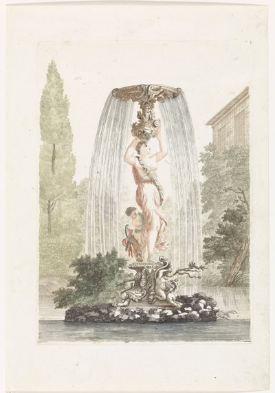 Brunnen mit Venus und Amor von Anonymous