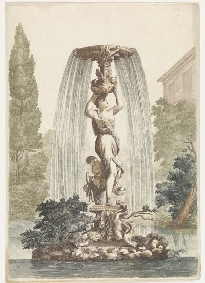 Brunnen mit Venus und Amor von Anonymous