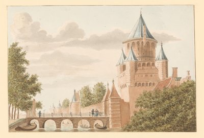 Ansicht des Kleinen Houttors in Haarlem von Anonymous