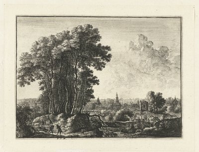 Landschaft mit Reisenden von Anonymous