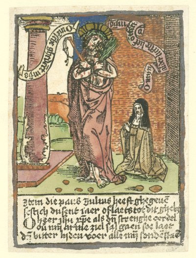 Mann der Schmerzen mit der heiligen Birgitta von Anonymous