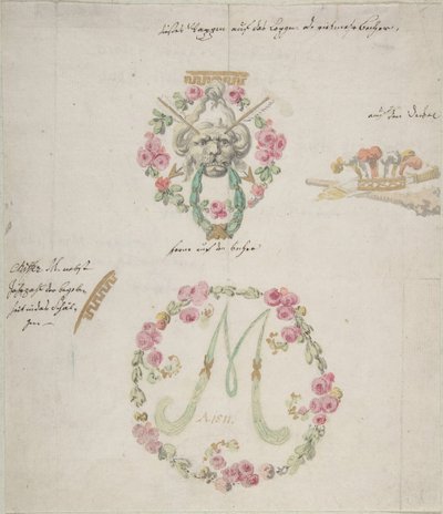 Ornamentale Designs für Porzellan, 18. Jahrhundert von Anonymous,.