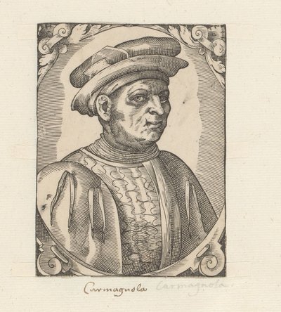Porträt von Francesco Bussone da Carmagnola von Anonymous