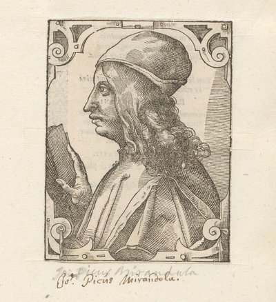 Porträt von Giovanni Pico della Mirandola von Anonymous