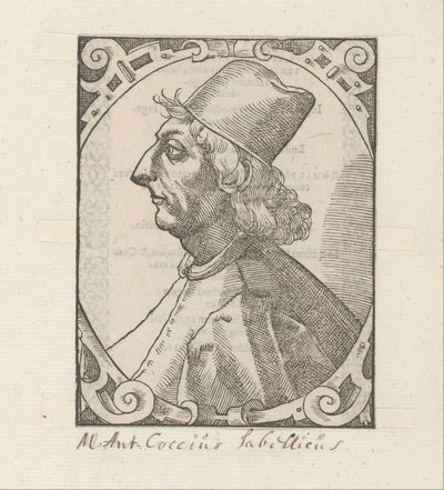 Porträt von Marcus Antonius Coccius Sabellicus von Anonymous