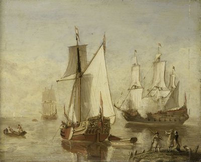 Vergnügungsyacht und Kriegsschiff von Anonymous