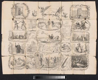 Karikatur im Leidener Studentenalmanach, 1865 von Anonymous