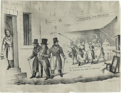 Karikatur auf C. Seyn, 1838-1839 von Anonymous