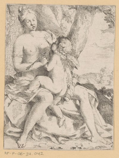 Venus und Amor von Anonymous