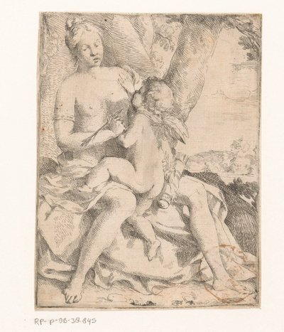 Venus und Amor von Anonymous