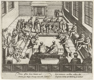 Verbot der protestantischen Predigt in Antwerpen, 1577 von Anonymous