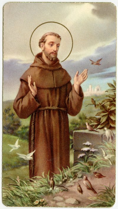 Andachtsbild: Heiliger Franz von Assisi von Anonymous Anonymous