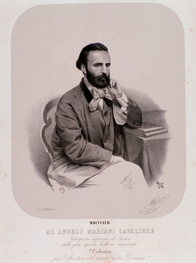Porträt von Angelo Mariani von Anonymous Anonymous