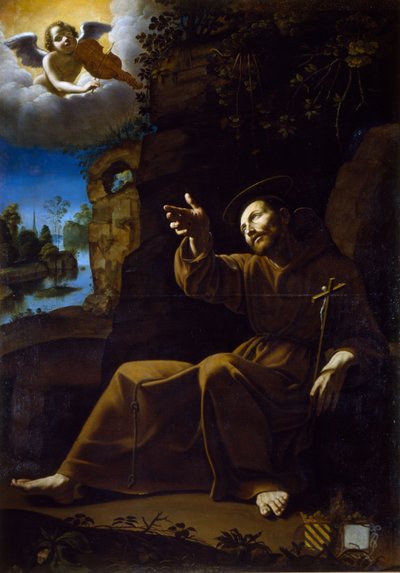 Die Vision des Heiligen Franziskus von Anonymous Anonymous
